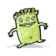 cartoon happy alien
