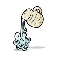 cartoon pouring water jug
