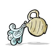 cartoon pouring water jug N2