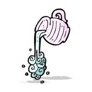 cartoon pouring water jug N3