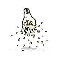 cartoon exploding light bulb