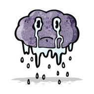 Cartoon Rain Cloud N19