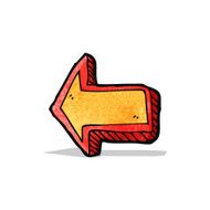 cartoon direction arrow