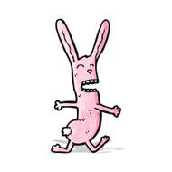 cartoon pink rabbit N14
