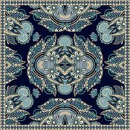 Traditional ornamental floral paisley bandanna N339