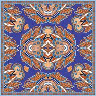 Traditional ornamental floral paisley bandanna N340
