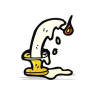 melting candle cartoon N2