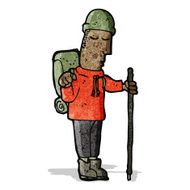 Cartoon Hiking Man N2