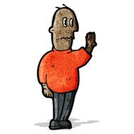 Cartoon Anxious Man N4