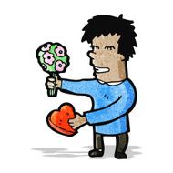 cartoon man romantic
