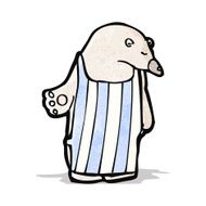 Cartoon Polar Bear N36