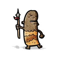 cartoon tribal man N4