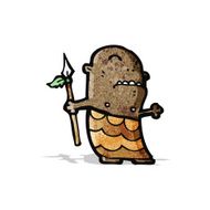 cartoon tribal man N5