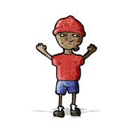 cartoon boy wearing hat