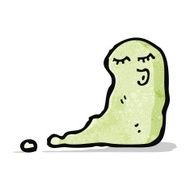 slimy cartoon ghost