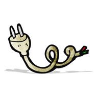 cartoon electrical plug N3