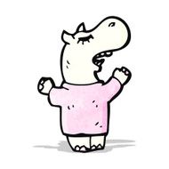 cartoon hippopotamus