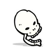 cartoon skull symbol N21