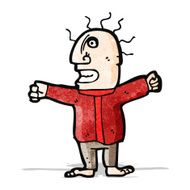cartoon angry man N10