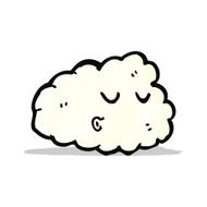 cartoon cloud with face N2