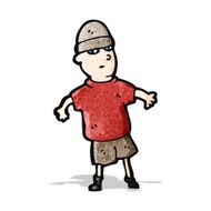 cartoon boy in hat N5