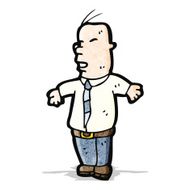 cartoon bald man N11