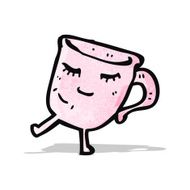 cartoon tea cup N14