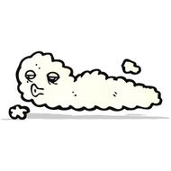 floating cloud cartoon