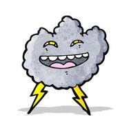 cartoon storm cloud N10