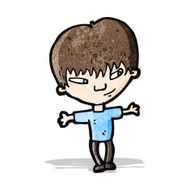 cartoon clever boy N2