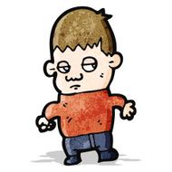 unhappy boy cartoon
