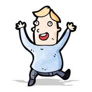 cartoon excited man N16