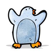 Cartoon penguin N16