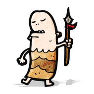 cartoon tribal man N9