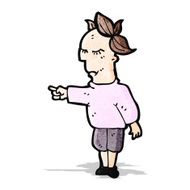pointing man cartoon