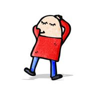 cartoon relaxing man N2
