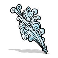 water splash cartoon element