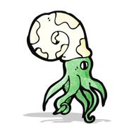 cartoon nautilus squid N5
