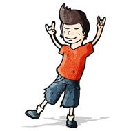 cartoon man rocking out N2
