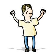 happy cartoon man N5