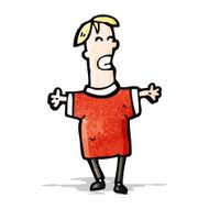 happy cartoon man N6