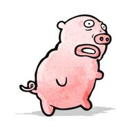 ugly pig cartoon