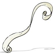 cartoon scroll banner N8