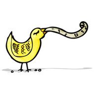 singing bird cartoon