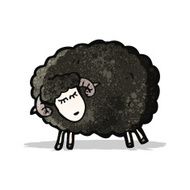 cartoon black sheep N2