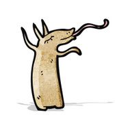 happy aardvark cartoon