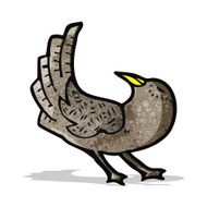 cartoon blackbird