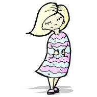 cartoon blond girl N5