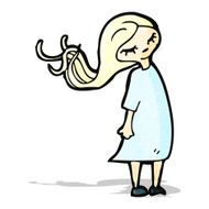 cartoon blond girl N6