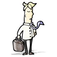 cartoon office man N9